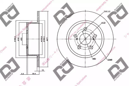 Тормозной диск DJ PARTS BD1419